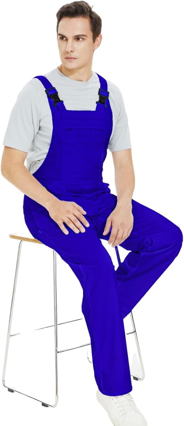 OCO2502394 Bib Overalls Workwear Fashion Lightweight Jumpsuit with Pockets - Image 7