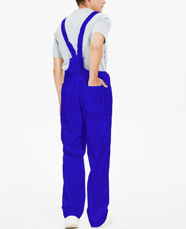 OCO2502394 Bib Overalls Workwear Fashion Lightweight Jumpsuit with Pockets - Image 2