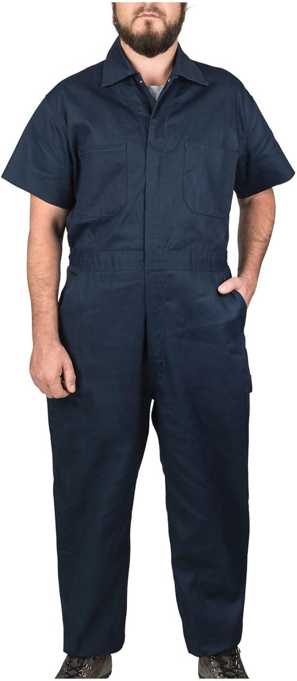 OCO2502395 Work Short Sleeve Poplin Non-Insulated Mechanic Coverall