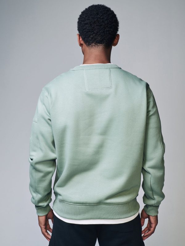 OCO2502353 Light Green Utility Blue Sweat Top - Image 2