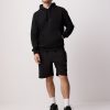OCO2502362 Black Regular Fit Rich Jersey Fabric Hoodie - Image 2