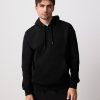 OCO2502362 Black Regular Fit Rich Jersey Fabric Hoodie - Image 3