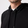 OCO2502362 Black Regular Fit Rich Jersey Fabric Hoodie - Image 5