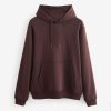 OCO2502360 Red Regular Fit Rich Jersey Fabric Hoodie - Image 6