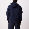 OCO2502361 Navy Blue Regular Fit Rich Jersey Fabric Hoodie - Image 4