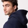 OCO2502361 Navy Blue Regular Fit Rich Jersey Fabric Hoodie - Image 5