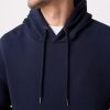 OCO2502361 Navy Blue Regular Fit Rich Jersey Fabric Hoodie - Image 6