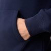 OCO2502361 Navy Blue Regular Fit Rich Jersey Fabric Hoodie - Image 7
