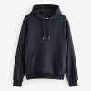OCO2502361 Navy Blue Regular Fit Rich Jersey Fabric Hoodie - Image 8